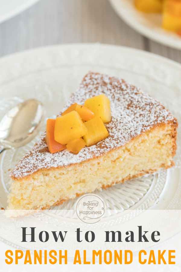 Spanish Almond Cake without Flour Baking for Happiness